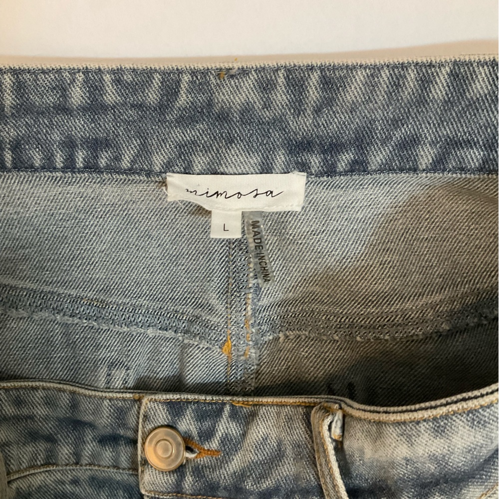 Mimosa Denim Maxi Skirt | Front Slit | Jean | Blue | Large - Picture 8 of 10